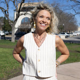 Ersilia Stripe Vest