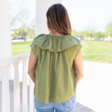 Summer Green Sleeveless Top