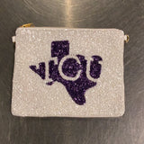 TJ - Gameday beaded pouch