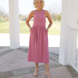 Pink Cherry Maxi Dress
