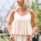 Ivory Flowy Tank