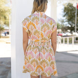 Spring Palm Mini Dress