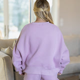 Lilac Fleece Shorts