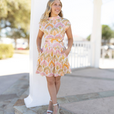 Spring Palm Mini Dress