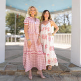 Red Plaid Maxi Skirt