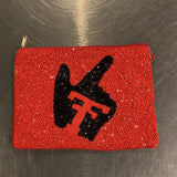 TJ - Gameday beaded pouch