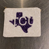TJ - Gameday beaded pouch