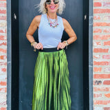 Green Maxi Skirt