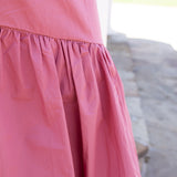 Mauve Poplin Maxi Skirt