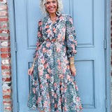 Floral Animal Print Maxi
