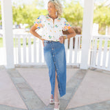 Denim Maxi Skirt