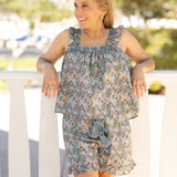 Mossy Floral Top