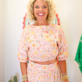Baby Pink Floral Top