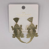 TJ - Frog Gold Earrings