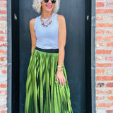 Green Maxi Skirt