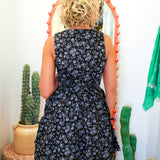 Navy & Blue Mini Dress
