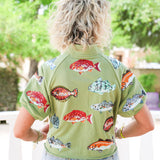 Fish Green Henley Top