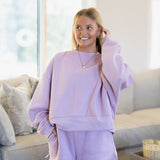 Lilac Fleece Shorts