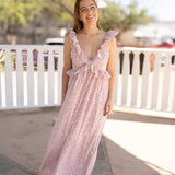 Spring Blossom Meadow Maxi Dress