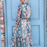 Floral Animal Print Maxi