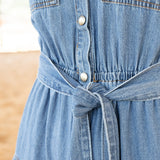 Denim Tiered Dress