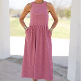 Pink Cherry Maxi Dress