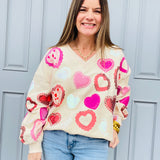Doily Heart Sweatshirt
