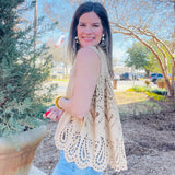 Khaki Sleeveless Sweater