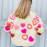Doily Heart Sweatshirt
