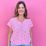 Pink Sleeveless Knit