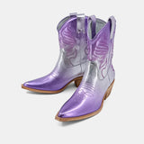 Purple Metallic Boot