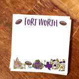Fort Worth, TX Chunky Notepad-Stationery Writing Pad-100 Pag