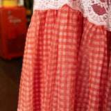 Red Plaid Maxi Skirt