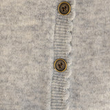 Grey Puff Sleeve Cardigan