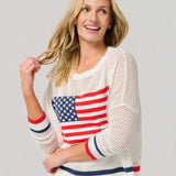 Flag Mesh Sweater