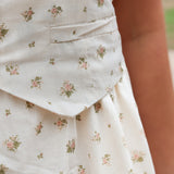 Ivory Floral Vest Mini