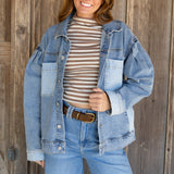 Oversized Colorblock Jacket