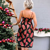 Scarlet Blossom Midi