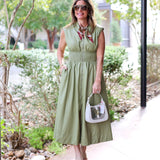 Olive Zip Maxi