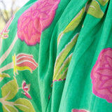 Green Floral Mini Dress