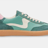 Green/Pink Suede Sneaker