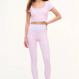 Rhosyn Mixed Print Leggings