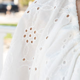 White Cotton Eyelet Romper
