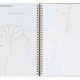 Olive Notebook w/Maps