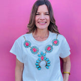 Turquoise Necklace Tee