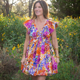 Fall Fiesta Bubble Mini Dress