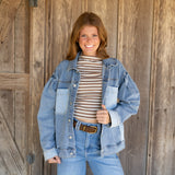 Oversized Colorblock Jacket