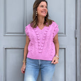 Pink Pom Pom Vest