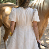 Ivory Textured Button Mini