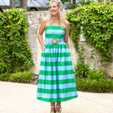 Summertime Stripes Midi Dress